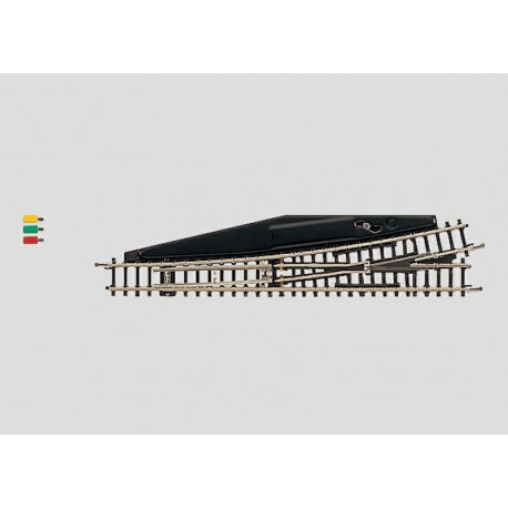 Aiguillage Electromagnétique Gauche / Electric Left Turnout, R490mm, L 11cm, 13°, Z