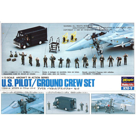 US Pilot & Ground Crew Accessories 1/72