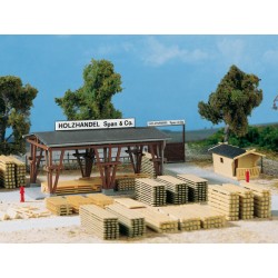 Commerce de bois / Lumber Yard Span & Co H0