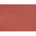 1 Plaque de décor Toit Tuile Rouge / 1 Décor Sheet Roof Red Tile Plate H0