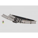 Aiguillage Courbe Electromagnétique Droite / Electric Right Curved Turnout, R195mm, 30°, Z