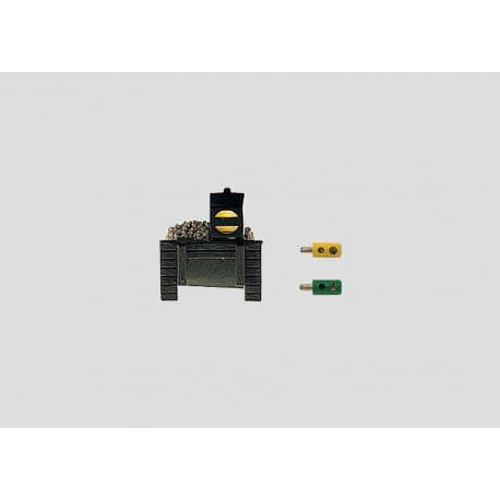 Butoir avec lanterne électrique / Track Bumper w/ Lighted lantern, L 1,6cm, Z