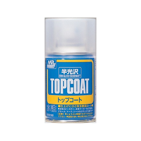 Top Coat Semi-Gloss / Vernis Semi-Brillant, Spray 88ml