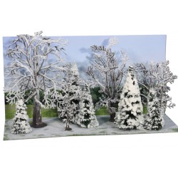 10 Arbres et Sapins enneigés / 10 Trees & Fris with snow