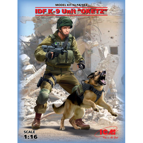 IDF K-9 Unitz "OKETZ" with dog in 1/16