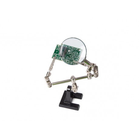 Troisième Main Avec Loupe éclairée LED / Helping Hands & LED Magnifier Workstation