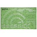 Normographe / Track Planning Stencil, N