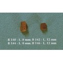 Poulies Violon double 8 mm / 10 pcs