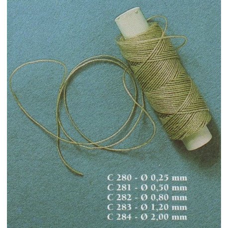 Cordage Beige 0.25 mm * 40 mc