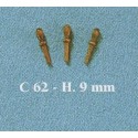 Cabillots en Noyer 9mm 50 pcs