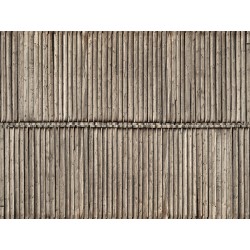 Feuille de carton 3D "Mur en planches" / 3D Cardboard Sheet “Timber Wall”, H0