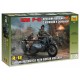 German Motorcycle with Sidecar R12 and crew, WWII 1/35