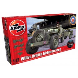 Willys British Airborne Jeep Trailer & Howitzer 1/72