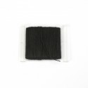 Cordage - Fil de Gréement Noir / Rigging Cord Black, 0.5mm, 20m