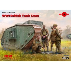 British Tank Crew (4 figures), WWI 1/35