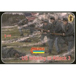 US Infantry in Attack 3, American Civil War 1/72