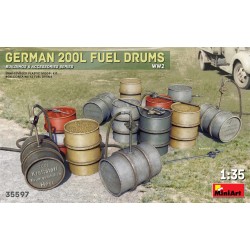 35597 Miniart German 200 Liter Fuel Drum Set 1/35