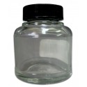 Bocal en Verre Vide avec Couvercle / Empty Glass Bottle w/Lid, 60 CC
