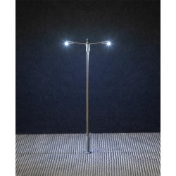 Éclairage public LED, lampe en prolongement, deux bras H0