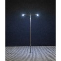 Éclairage public, lampe en prolongement, deux bras LED Street lighting, pole-integrated lamp, two armsH0