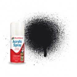 Spray Acrylique Noir Brillant / Acrylic Black Gloss 22, 150ml