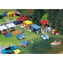 Jeu de tentes de camping / Set of camping tents H0