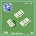 15 Sets Escaliers droit / Set of Steps straight 1/50