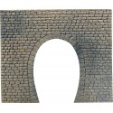 Entrée de tunnel 1 voie / Decorative sheet tunnel portal, Natural cut stone H0