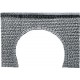 Entrée de tunnel 2 voies / Decorative sheet tunnel portal Pros, Natural stone ashlars H0