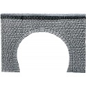 Entrée de tunnel 2 voies / Decorative sheet tunnel portal Pros, Natural stone ashlars H0