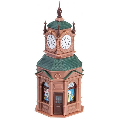 Kioske avec montre / Clock kiosk H0