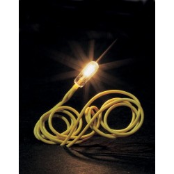 Mini ampoule blanche à câble / Micro-cable bulb, white