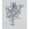 Arbre Pailleté Argenté / Glttering Silver Tree, 10cm