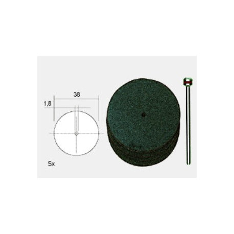 Disques à Tronçonner en Corindon ø 38 x 0,7 mm, 5 pièces