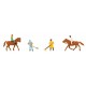 Personnel d’écurie, cavaliers / Stable personnel, riders N