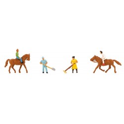 Personnel d’écurie, cavaliers / Stable personnel, riders N
