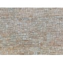 Feuille de carton 3D “Mur en pierre calcaire” / 3D Cardboard Sheet „Lime Stone Wall“ H0