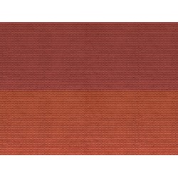 Feuille de carton 3D “Tuile alsacienne”, rouge / 3D Cardboard Sheet “Plain Tile” N