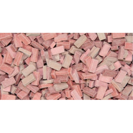 500 Briques Mix Rouge / 500 Red Mix Bricks 1/32-1/35