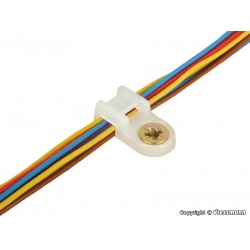 Support de câble avec vis / Cable retaining clamp with screws, 100 pieces