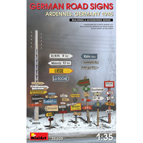 German Road Signs Ardennes '45 1/35