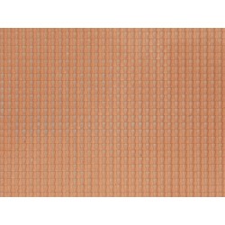 Feuille structurée 3D « Tuile flamande" Rouge / Pantile, red