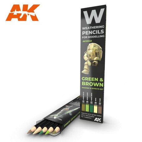 Weathering Pencils Set Effets de Rouille / Rust & Streaking Set