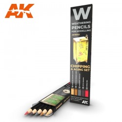 Weathering Pencils Set Vieillissement & Chipping / Chipping & Aging Set