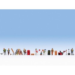 Figurines thématiques « Un jour en hiver » H0