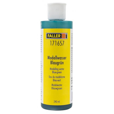 Eau de modélisme, bleu-vert / Modelling water, blue-green, 240ml