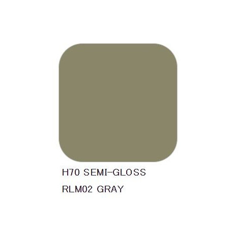 Hobby Aqueous Color Gris satiné / Semi gloss gray RLM02