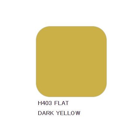 Hobby Aqueous Jaune foncé mat / Flat dark yellow