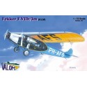 Fokker F. VIIB/3M Belgian Service Night Bomber 1/72