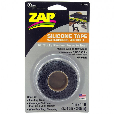 ZAP E­Z Silicone Fuse Tape Black